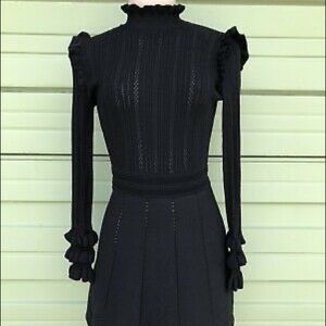 Zara Ruffled Knit Dress